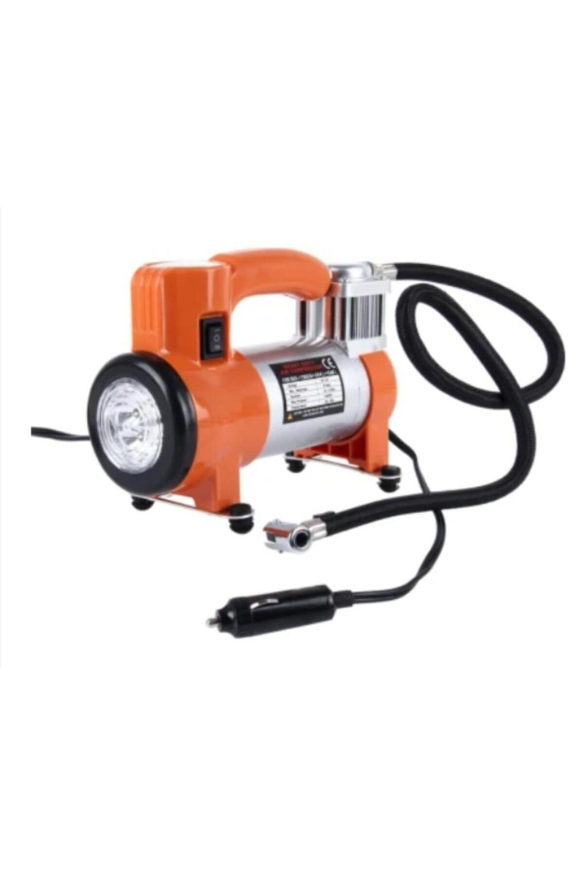 Fesan Metal Gövdeli Lastik Hava Kompresörü Turuncu Renk 12 Volt N11.847