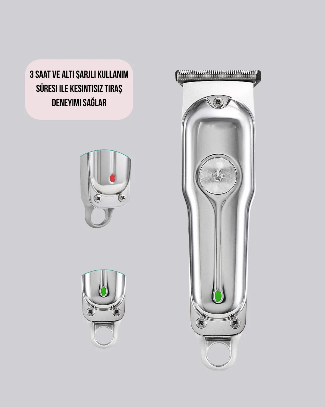 Metal Gövdeli Saç Sakal Kesme Makinesi – Hassas Kesim İçin Metal Gövdeli Saç Sakal Kesme Makinesi – Hassas Kesim İçin