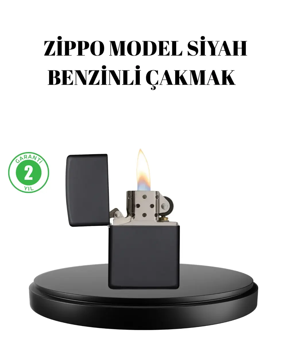 Metal Gövdeli Tasarım Çakmak Mat Yüzeyli ve Ergonomik Tutma Özell