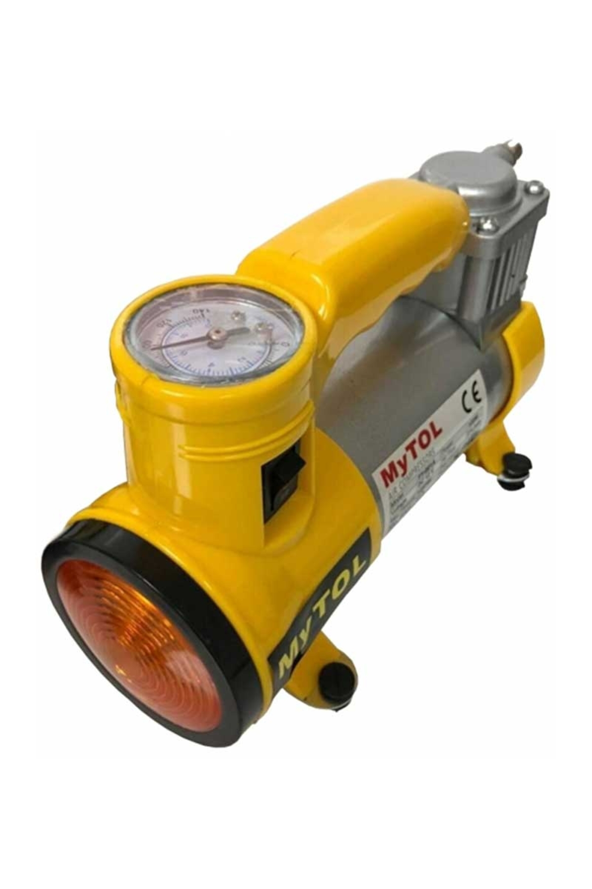 Ok Aksesuar Metal Gövdeli Ve İşıklı Mini Araç Hava Kompresörü Go50601633810