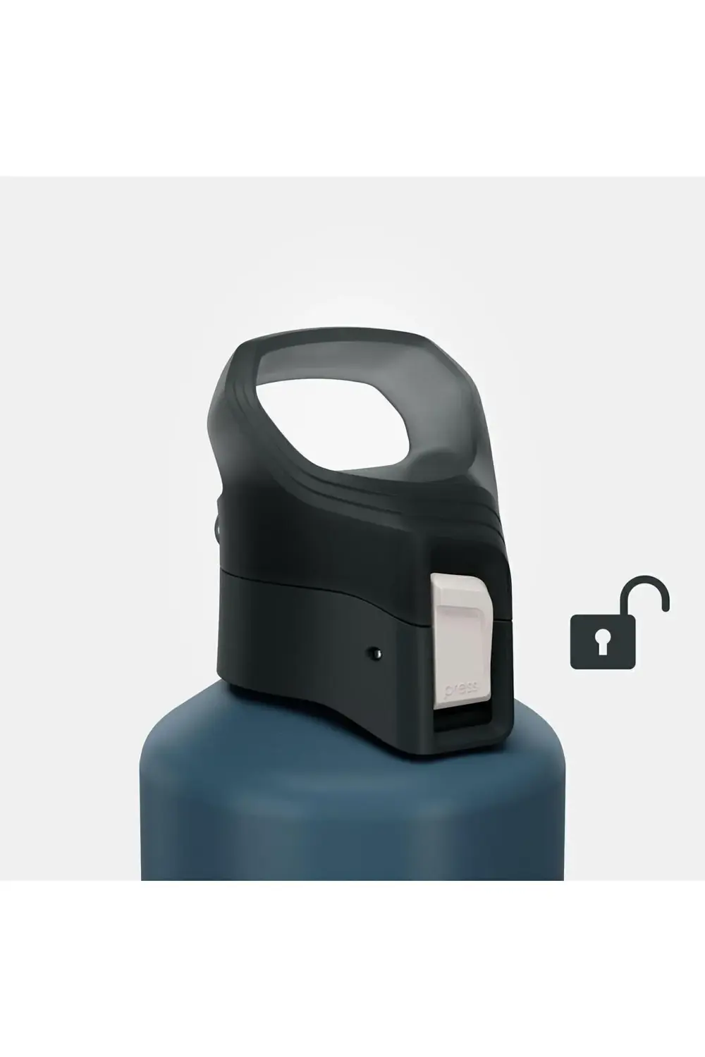 Metal Günlük Ve Spor Outdoor Alüminyum Matara - 1 L - Mavi - Mh50