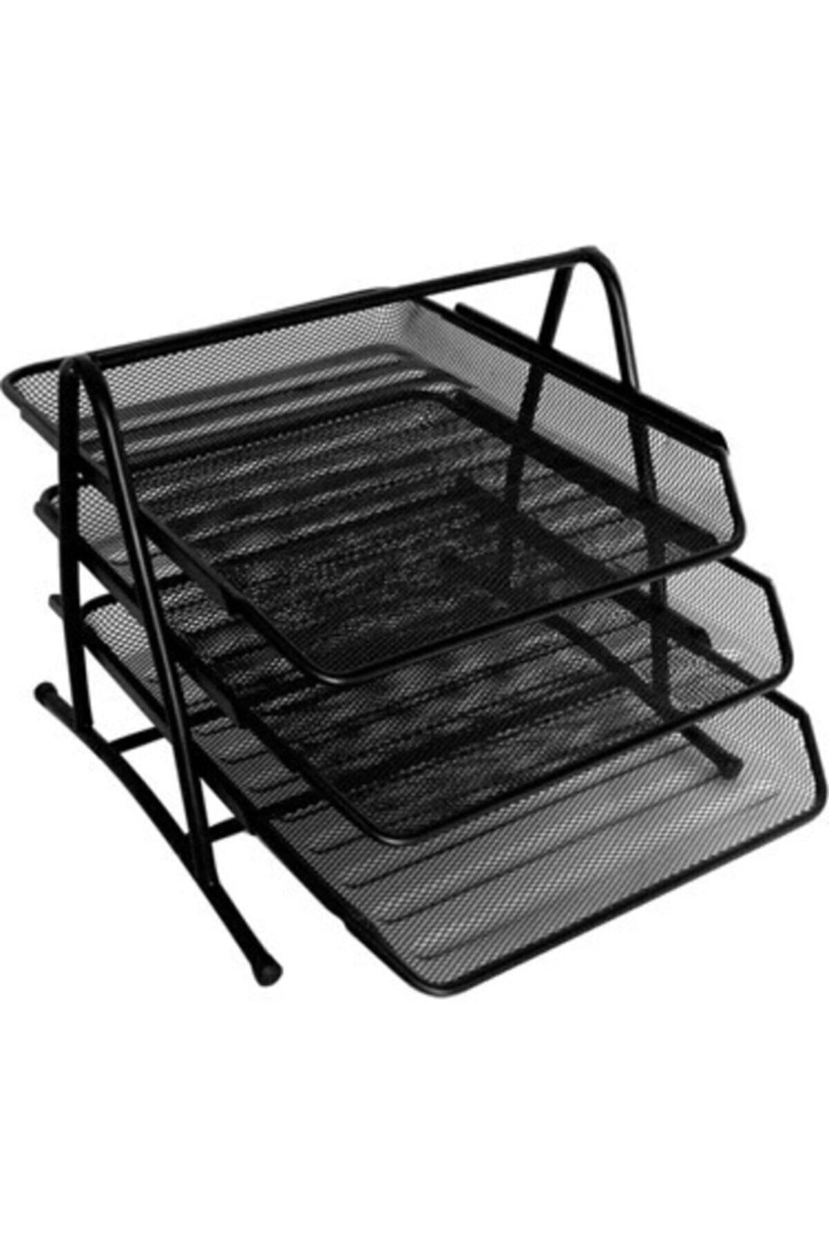 3A Metal Hareketli Evrak Rafı 3 Katlı