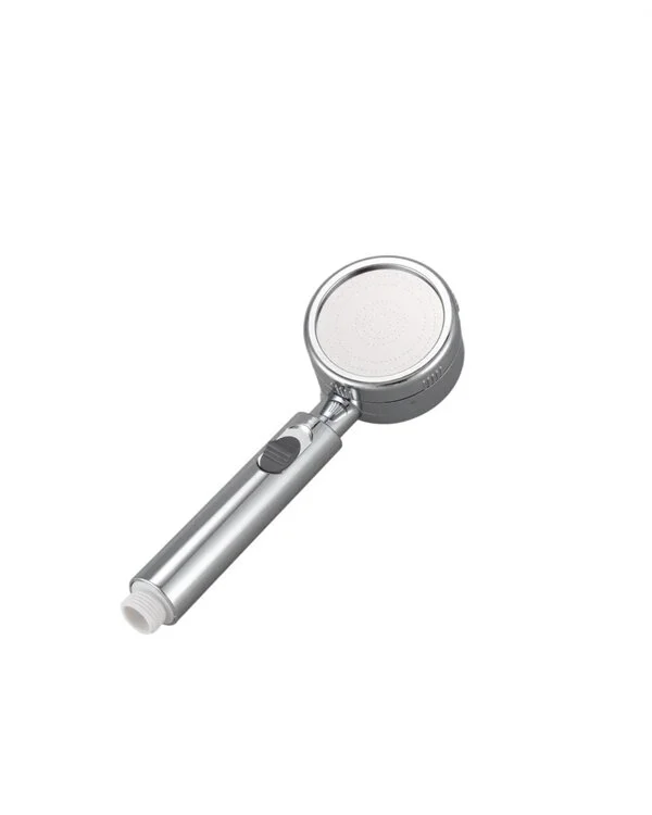 Metal Hortum Bağlantılı 360° Hareketli Duş Başlığı - Paslanmaz Çelik, 3 Modlu, Su Tasarrufu