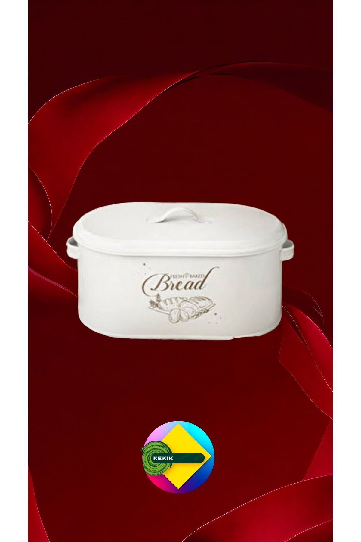 Kekikdükkan Metal Kapakli Ekmek Kutusu