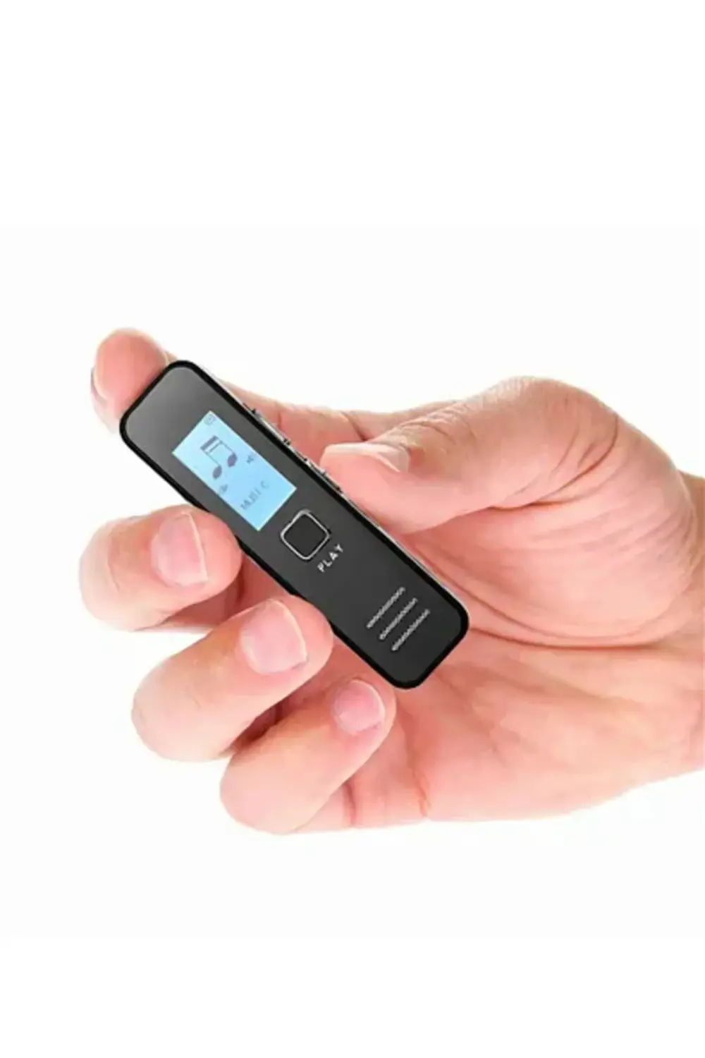 Metal Kasa 32 Gb Dijital Ekranlı Ses Kaydedici Kulaklıklı Mini Se