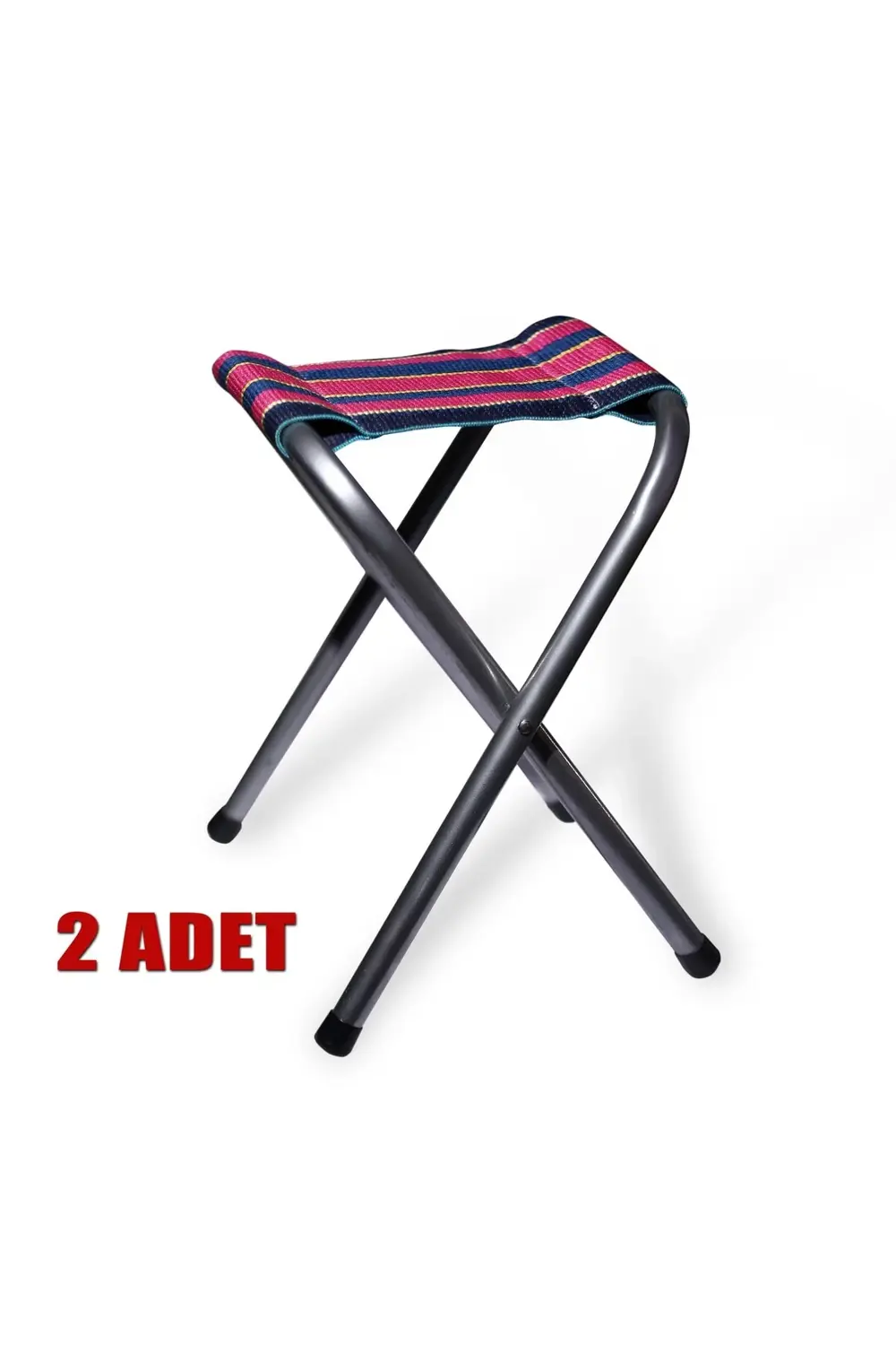 Metal Katlanır Tabure Piknik ,Balıkçı ,Plaj ,Kamp Taburesi - 2 AD