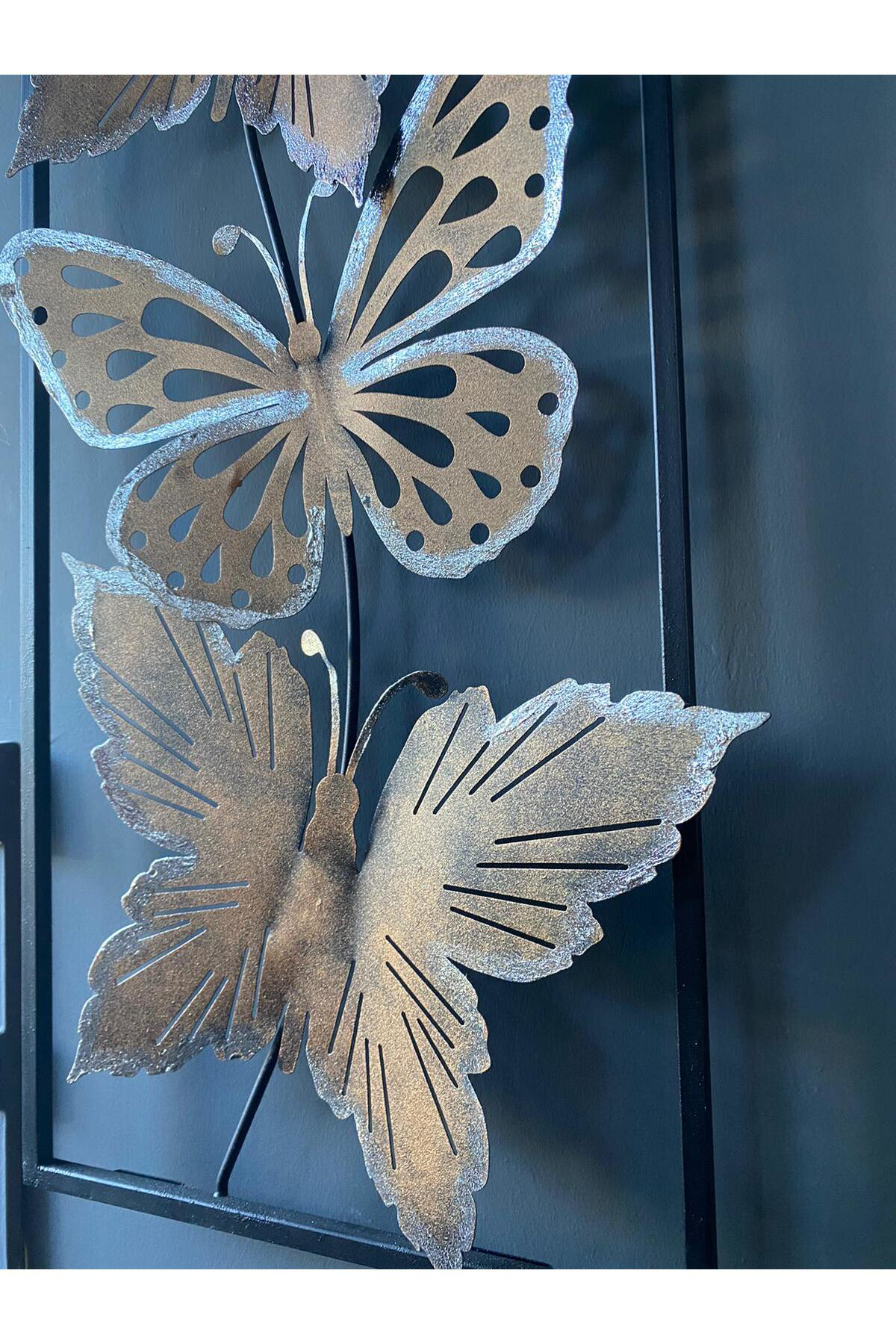 Elif Aksesuar Metal Kelebekli Duvar Dekoru