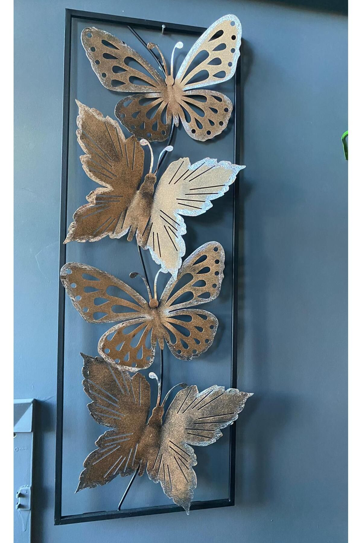 Elif Aksesuar Metal Kelebekli Duvar Dekoru