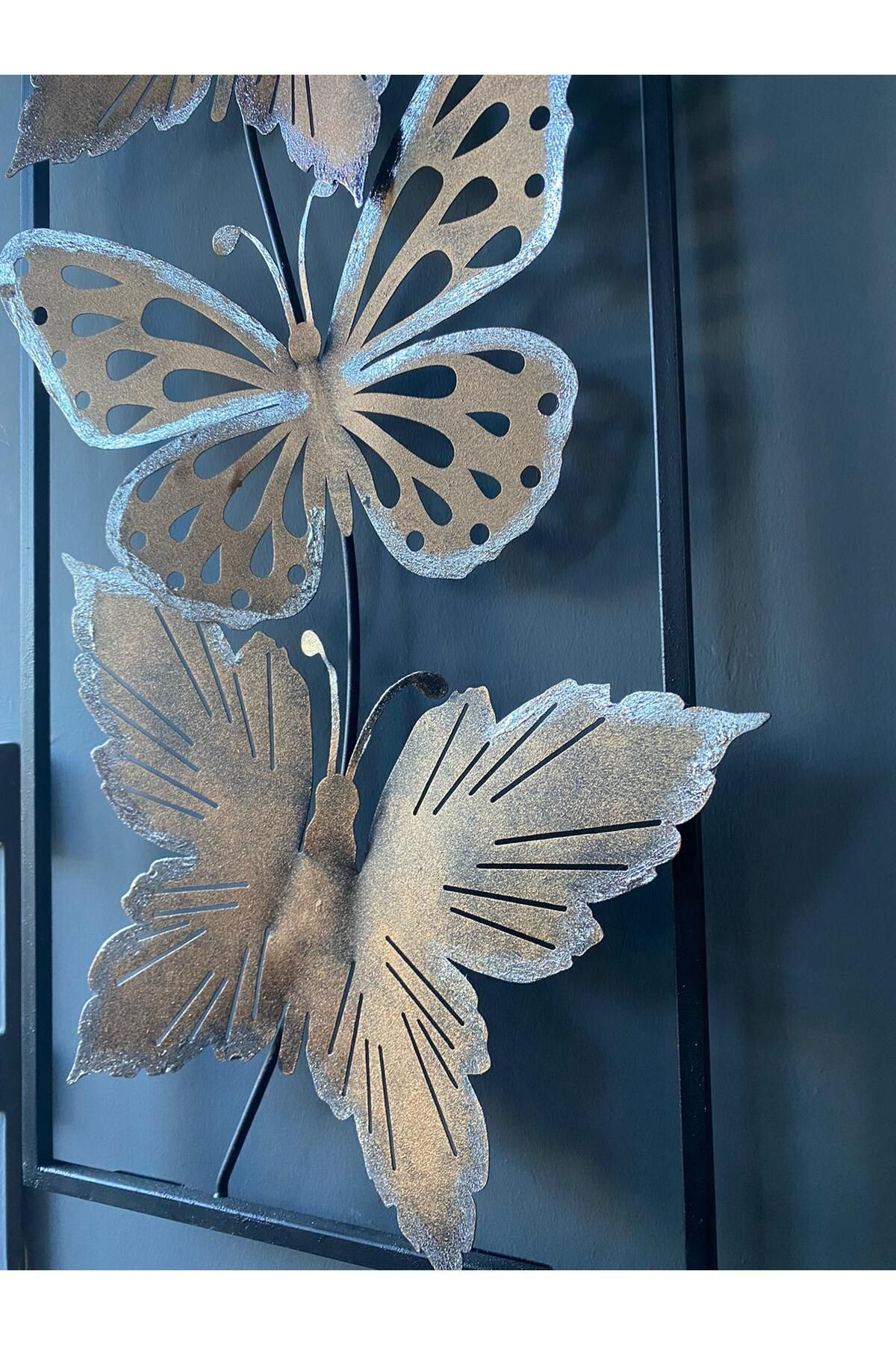 Elif Aksesuar Metal Kelebekli Duvar Dekoru