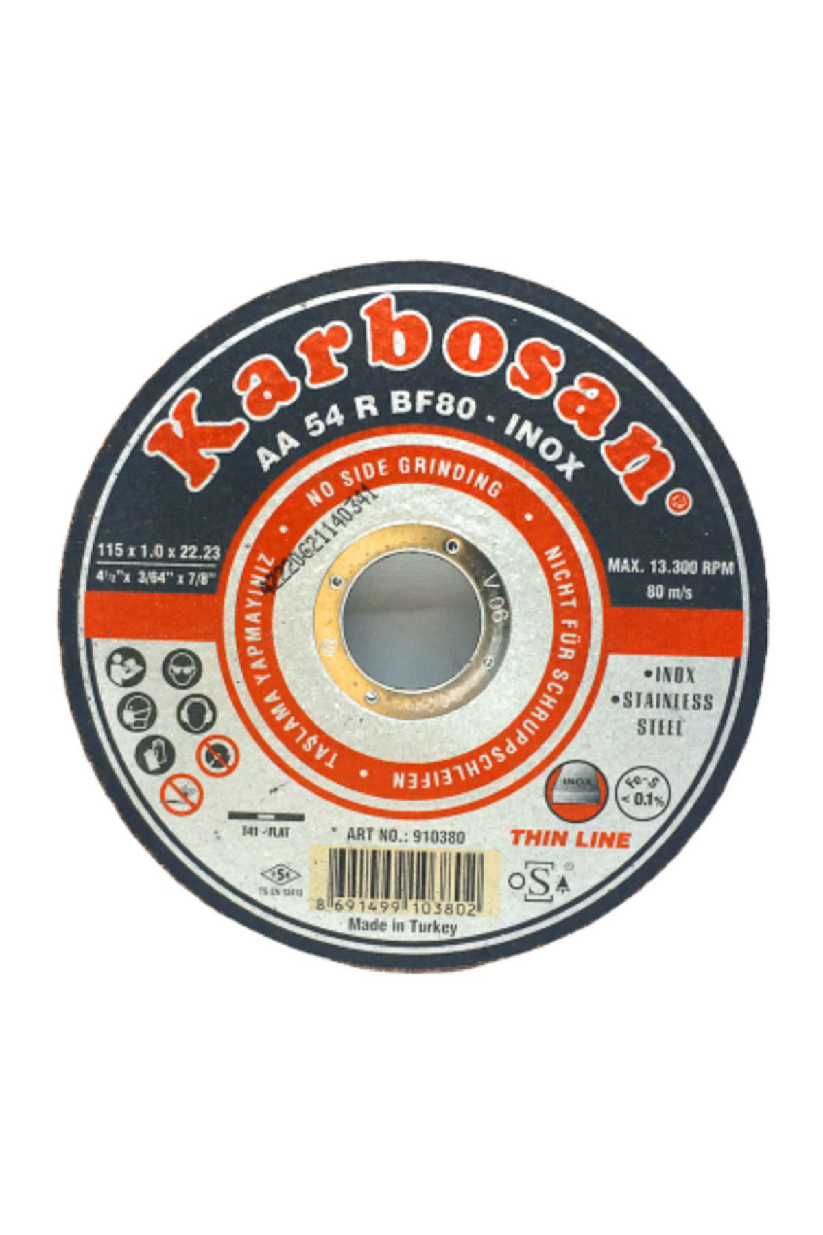 Ok Aksesuar Metal Kesici Disk 115Mmx1.0X22  Go5060gok130349