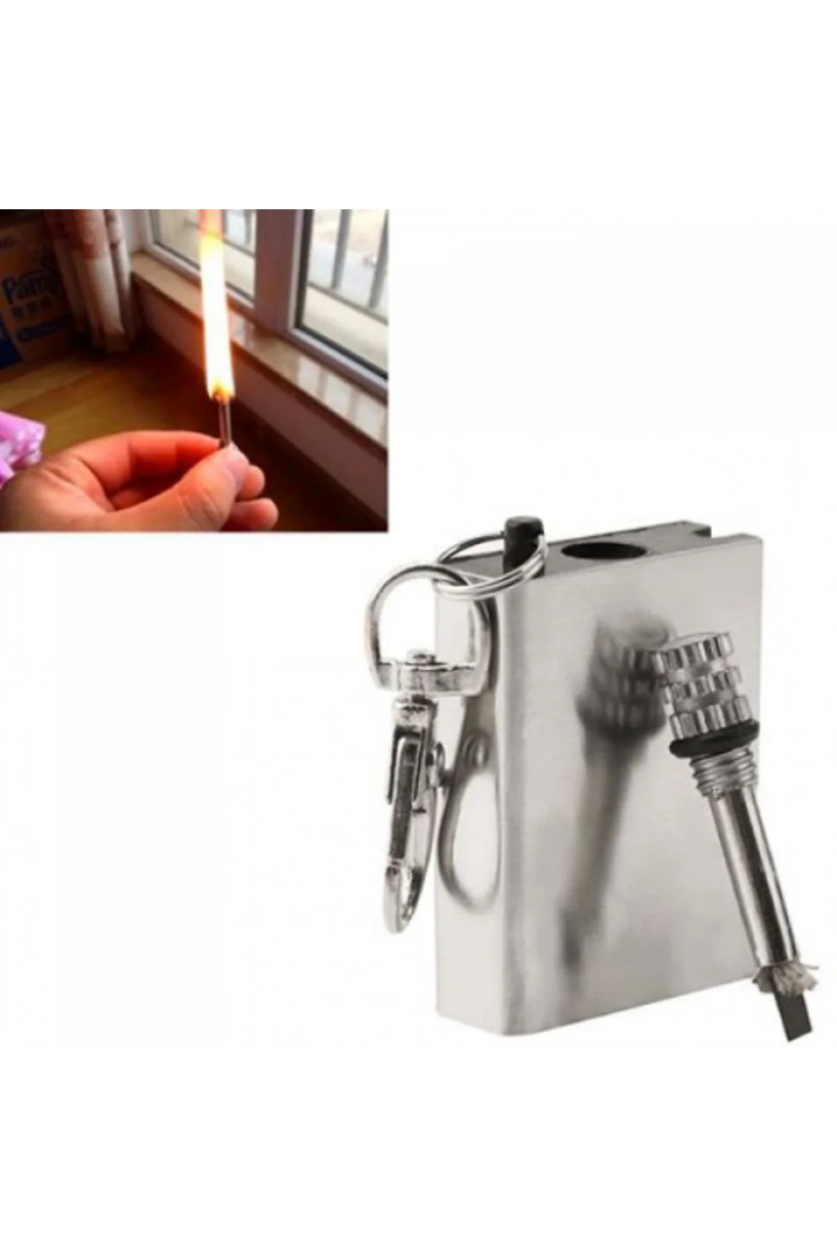 Metal Kibrit Anahtarlık