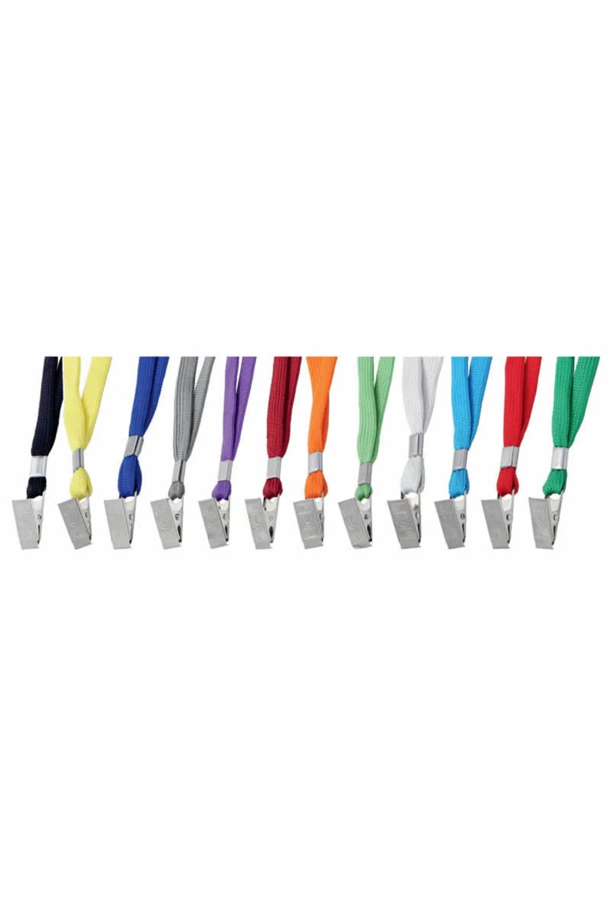 Metal Klips.TURUNCU Askı İpi. 50 Adetet