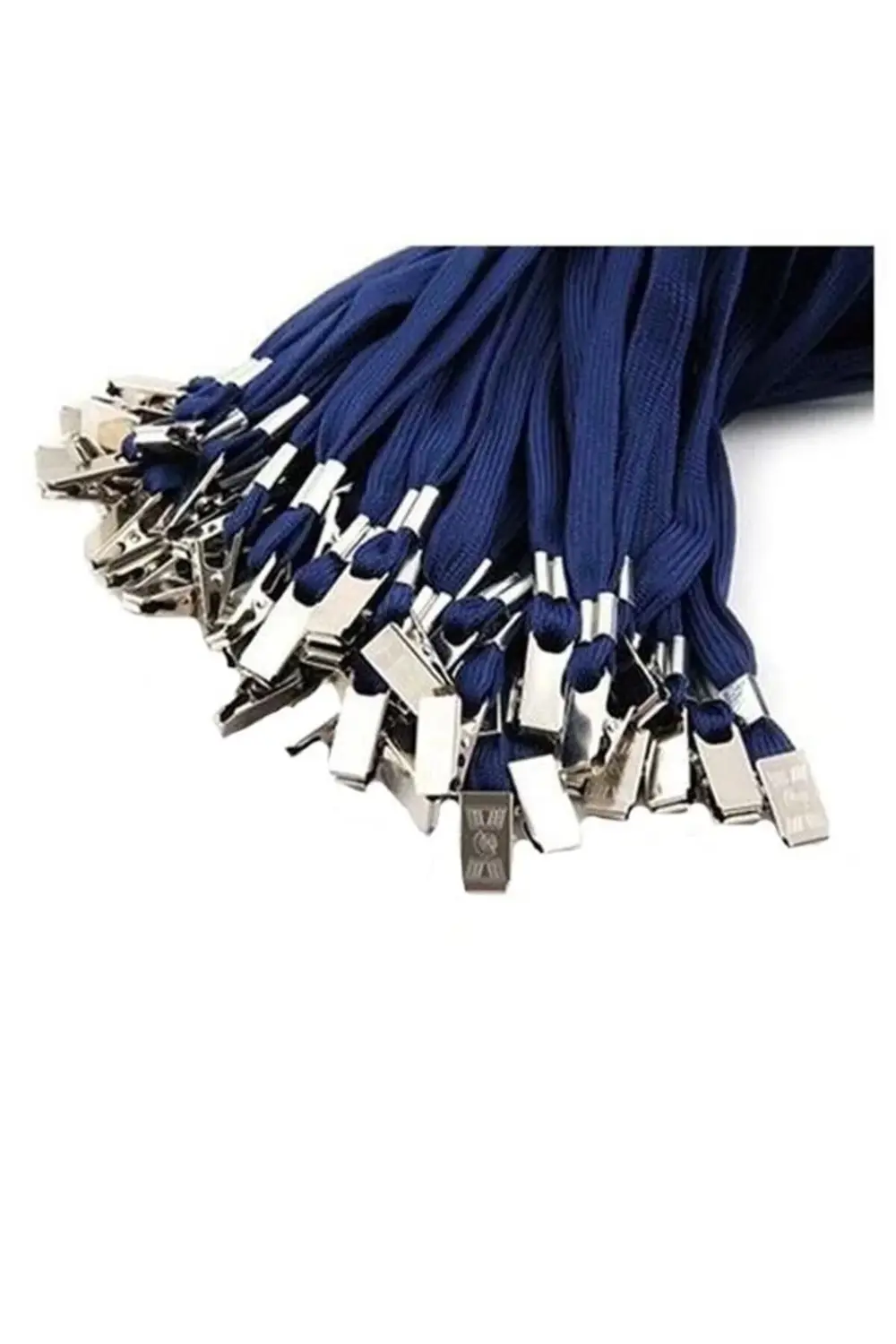 Metal Klips.turuncu Askı Ipi. 50 Adetet