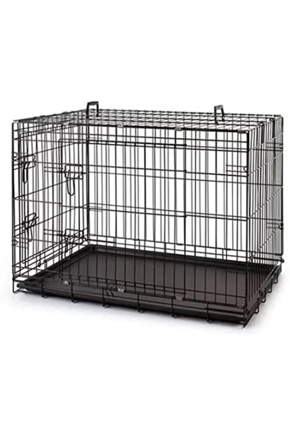 Metal Köpek Kafesi 91x61x66 Cm Siyah