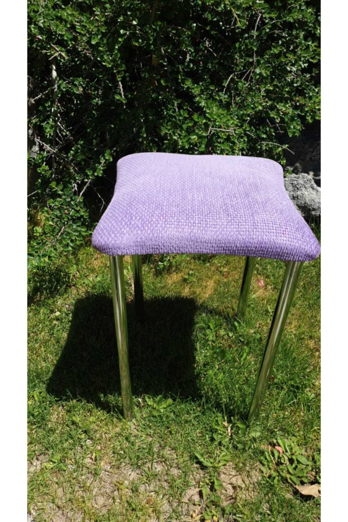 Elif Aksesuar Metal Kromajlı Tabure