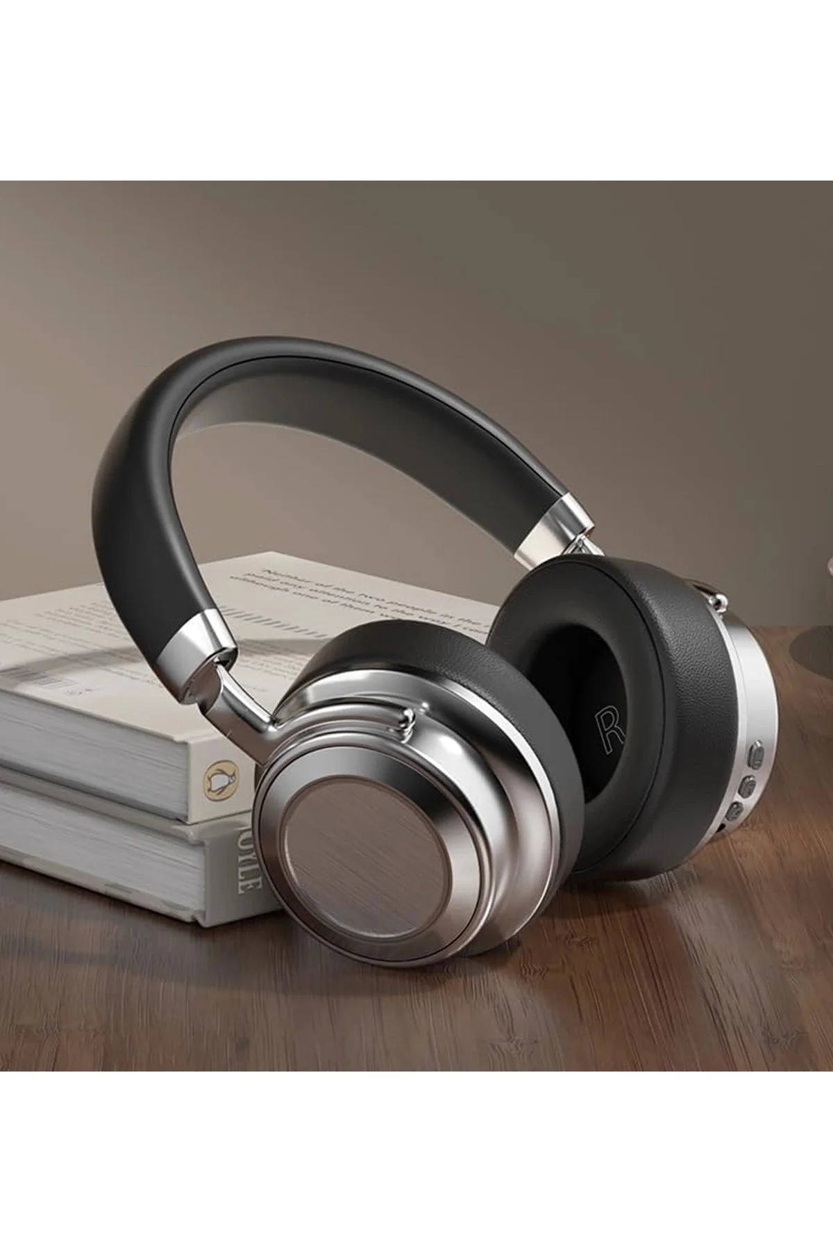 Metal Kulak Üstü Kablosuz Bluetooth Kulaklık Hybrid Anc Type-c Hı