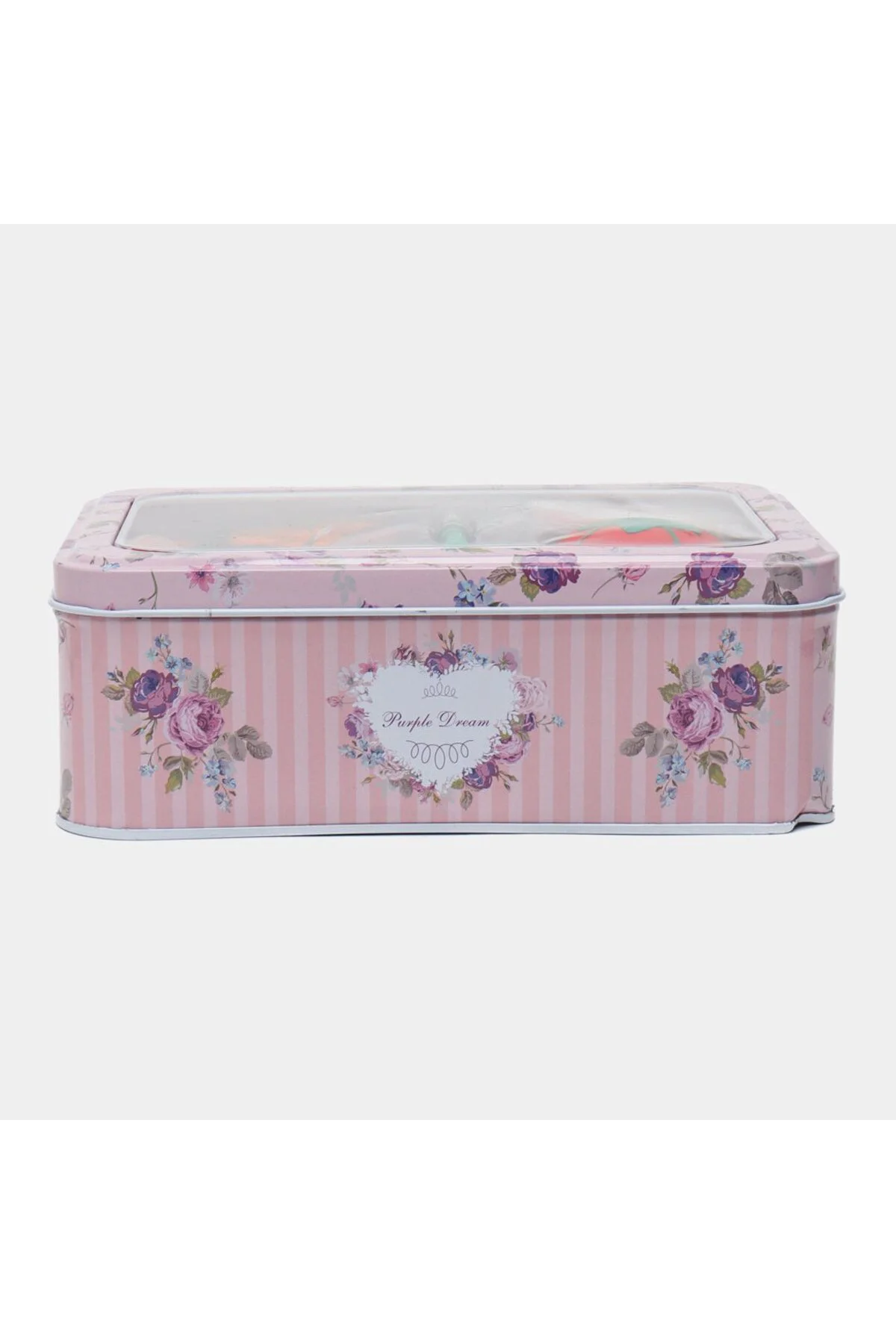 Metal Kutu Dikiş Seti Pembe Kutu