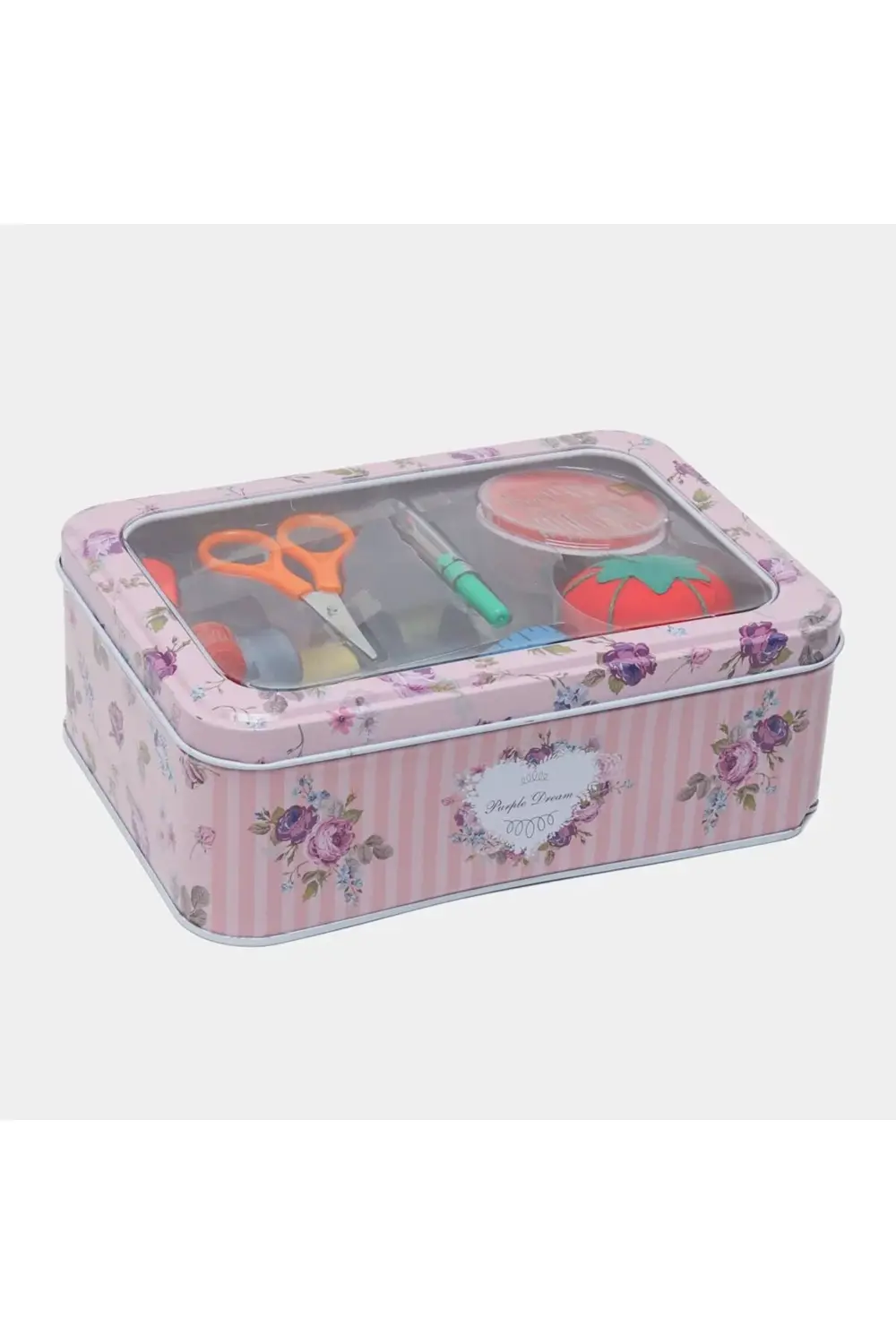 Gigi Panda Metal Kutu Dikiş Seti Pembe Kutu