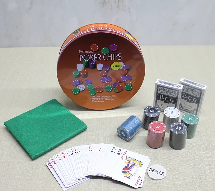 Metal Kutulu 120 Chip Ve 2 Adet İskambil Kağit Setine Sahip Poker Oyunu Alk3535 Metal Kutulu 120 Chip Ve 2 Adet İskambil Kağit Setine Sahip Poker Oyunu Alk3535