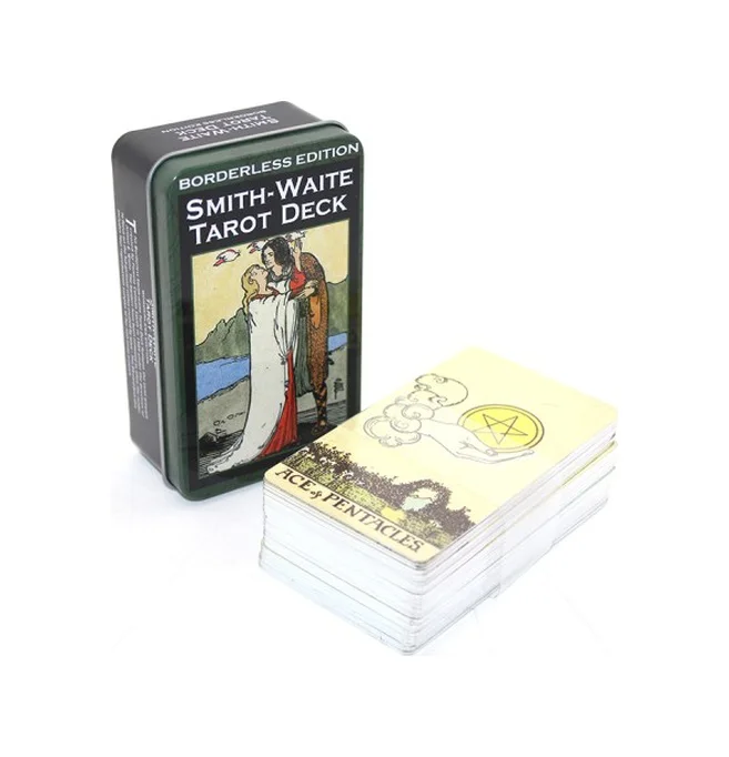 Metal Kutulu Tarot Kartı Smith-waite