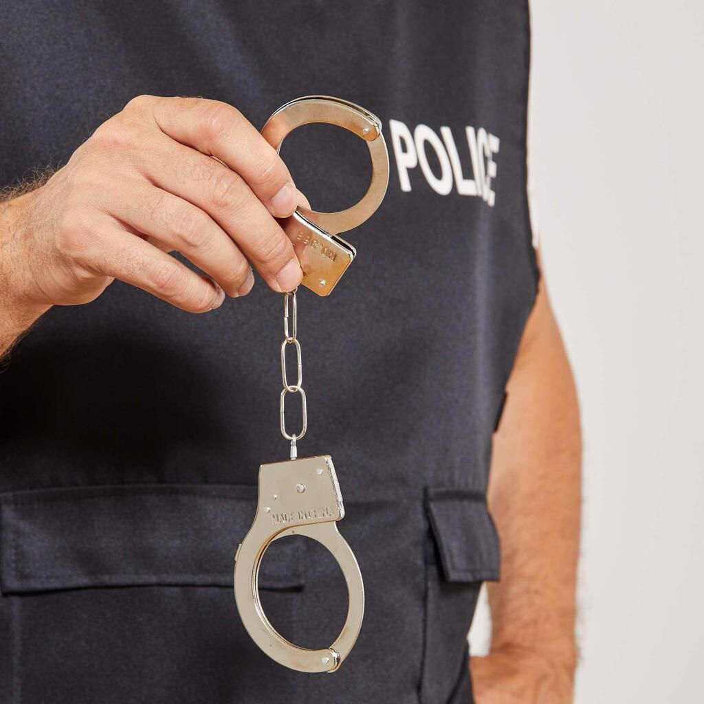 Evimdeyokyok Metal Malzemeden İmal Anahtarli Oyuncak Polis Kelepçesi Tdrtr