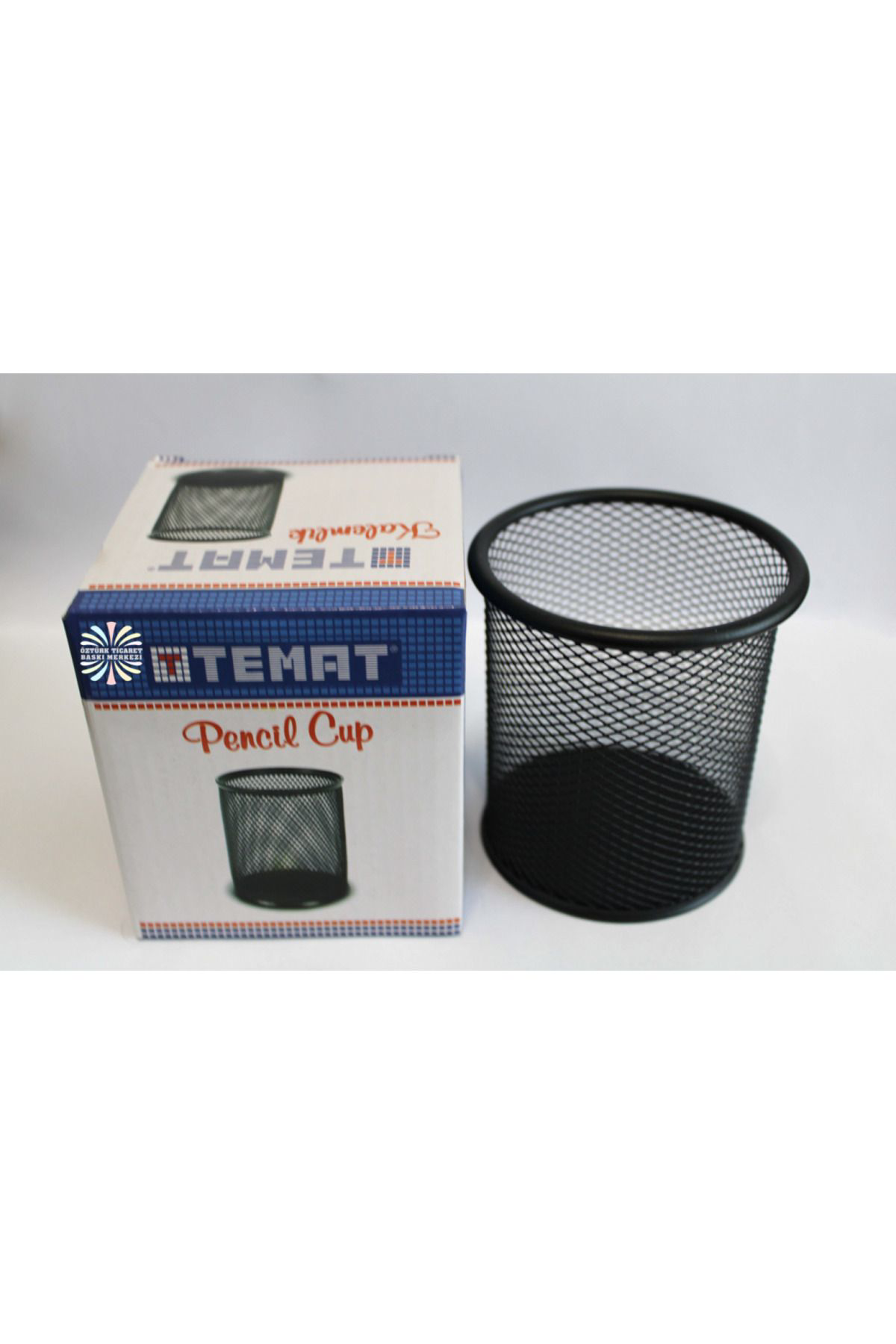 Temat Metal Masa Üstü Kalemlik - Siyah