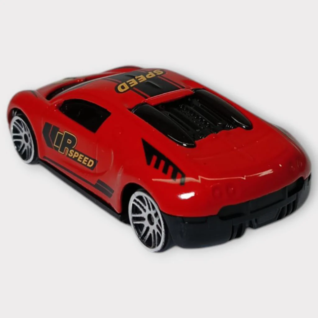 Metal Mini Arabalar  8 cm - Kırmızı - 4 - 1 ADET