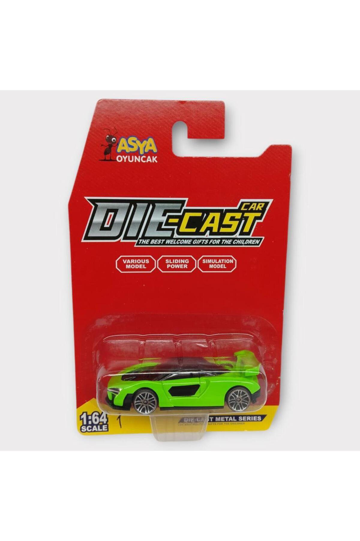 Kapsulavm Metal Mini Arabalar 8 Cm - Yeşil - 1
