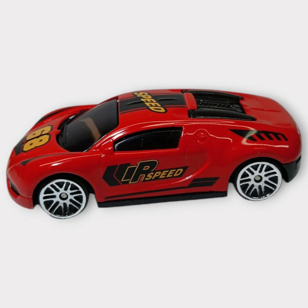 Metal Mini Arabalar  8 cm - Kırmızı - 4 - 1 ADET