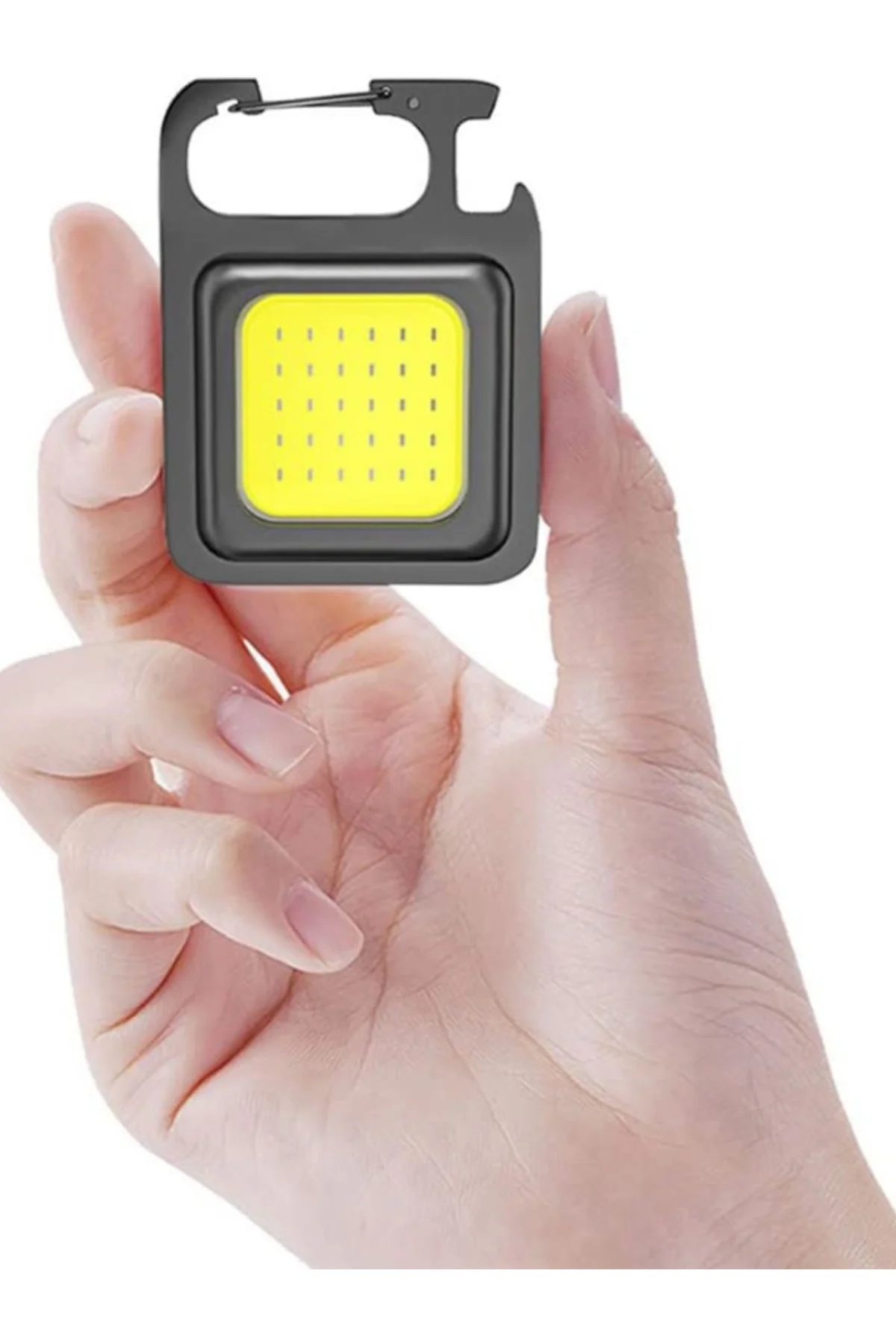 Metal Mini Led El Feneri Anahtarlık Su Geçirmez Mıknatıslı Şişe A