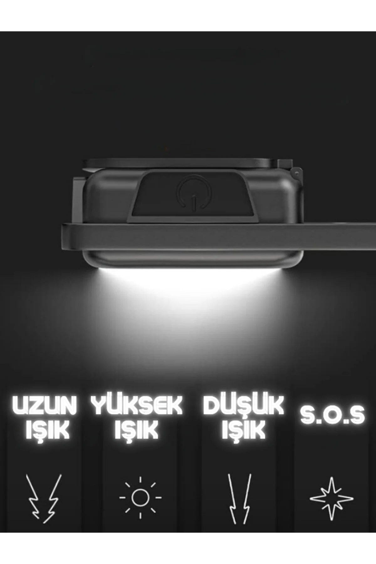 Metal Mini Led El Feneri Anahtarlık Su Geçirmez Mıknatıslı Şişe A
