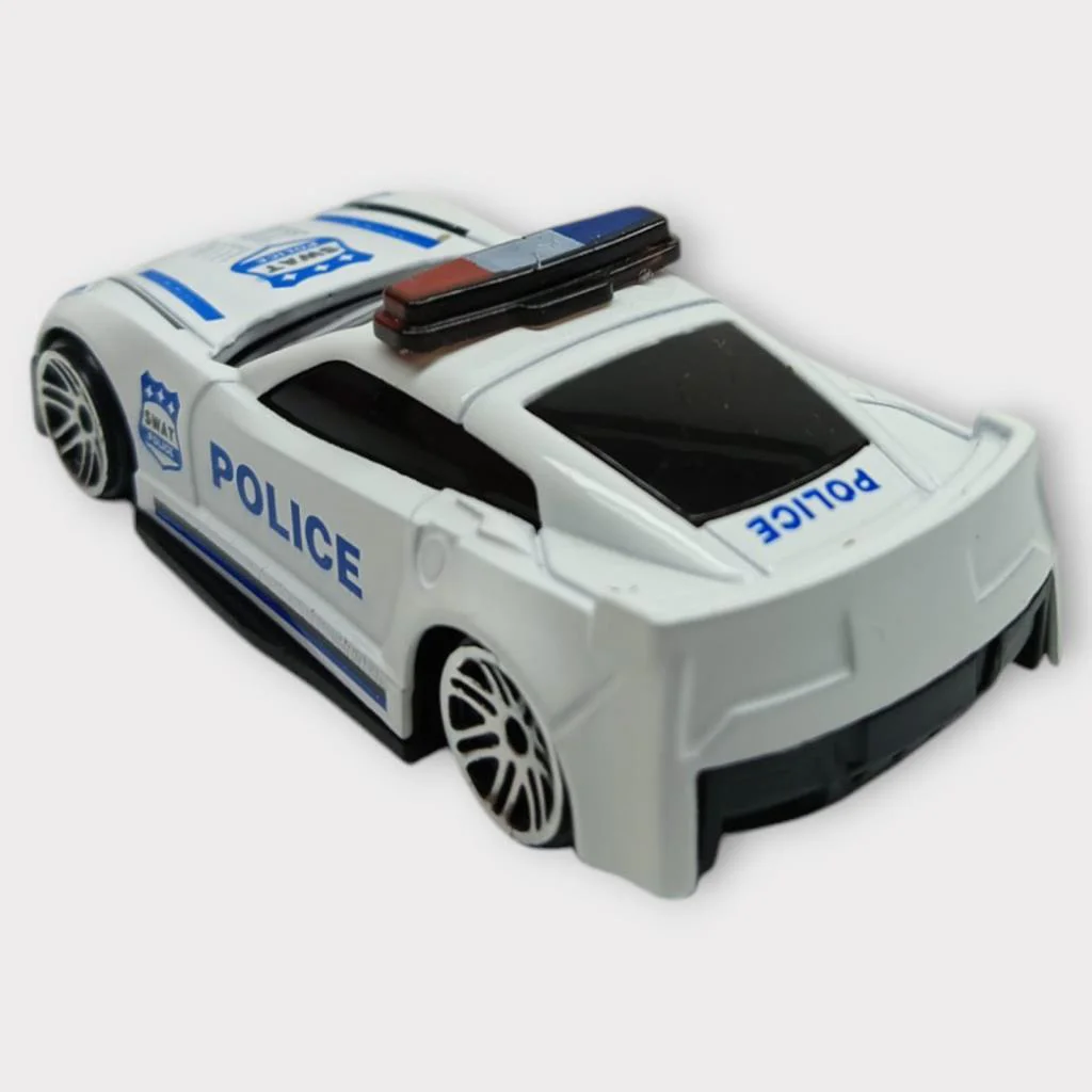 Metal Mini Polis Arabası  8 cm - Polis - 1 - 1 ADET