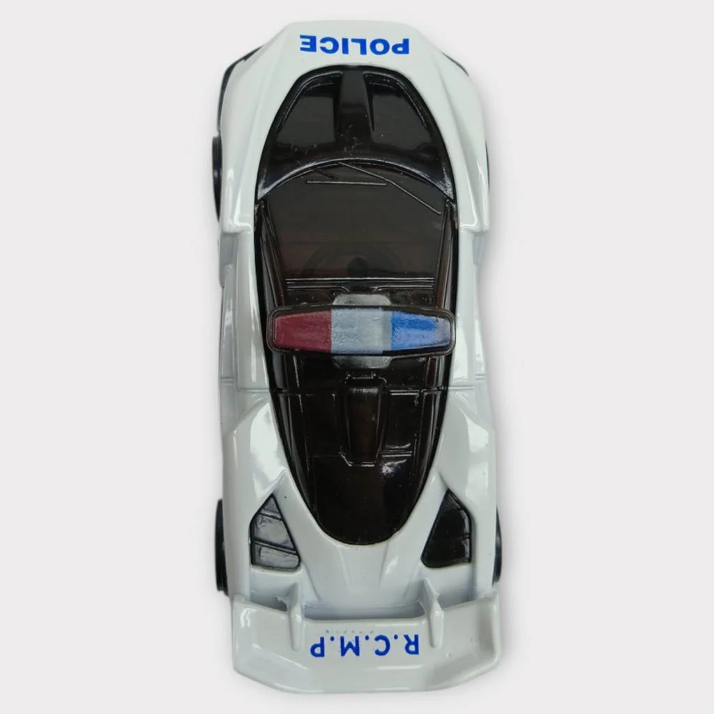 Metal Mini Polis Arabası  8 cm - Polis - 4 - 1 ADET