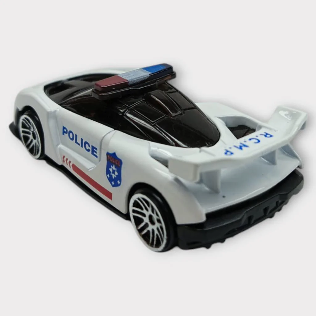 Metal Mini Polis Arabası  8 cm - Polis - 4 - 1 ADET