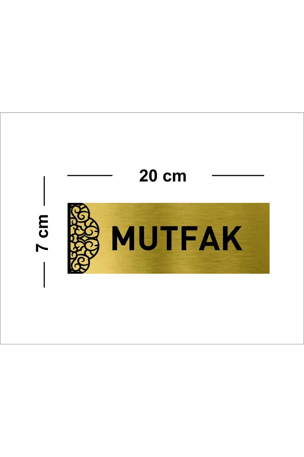 METAL MUTFAK YAZILI LEVHA