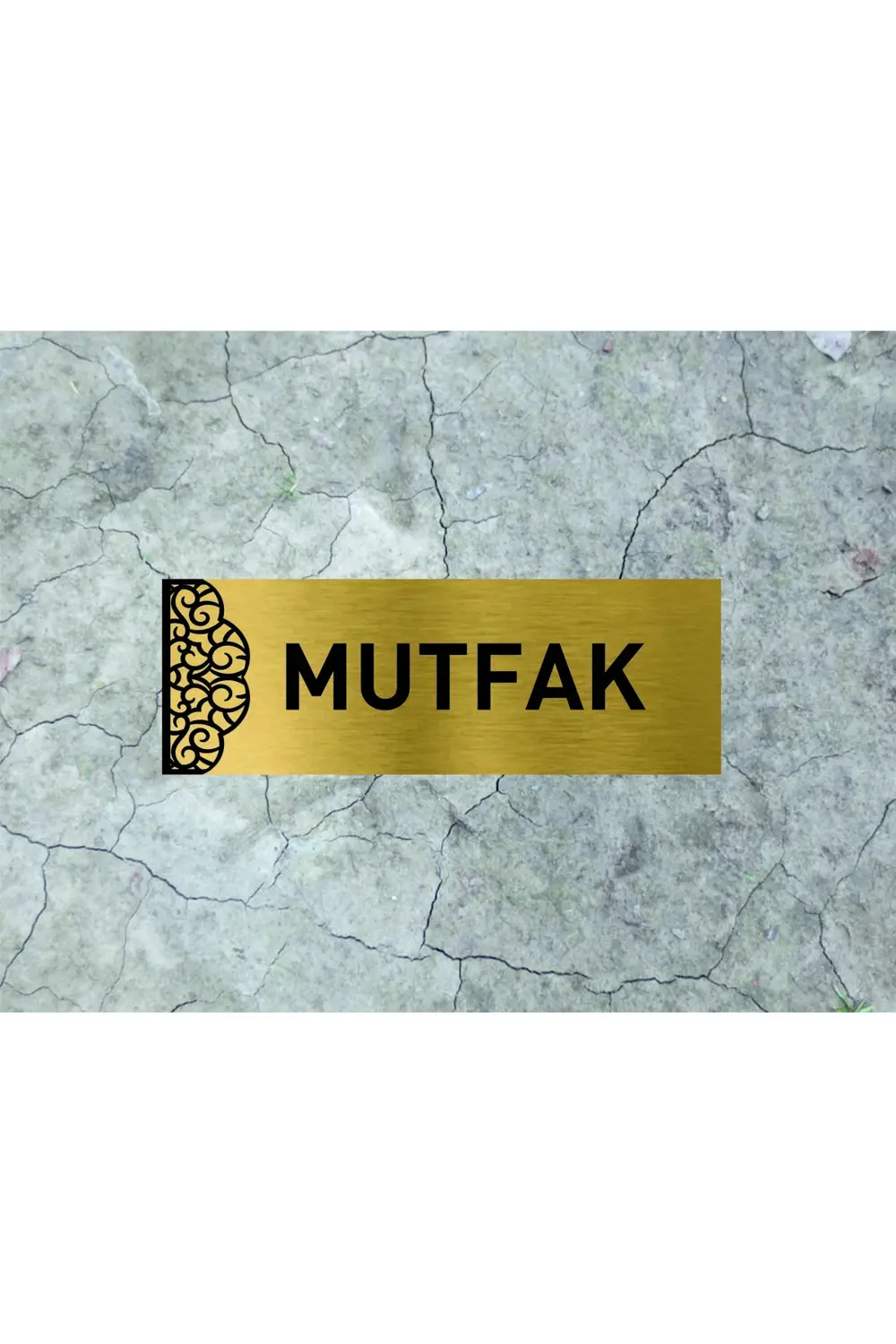 METAL MUTFAK YAZILI LEVHA