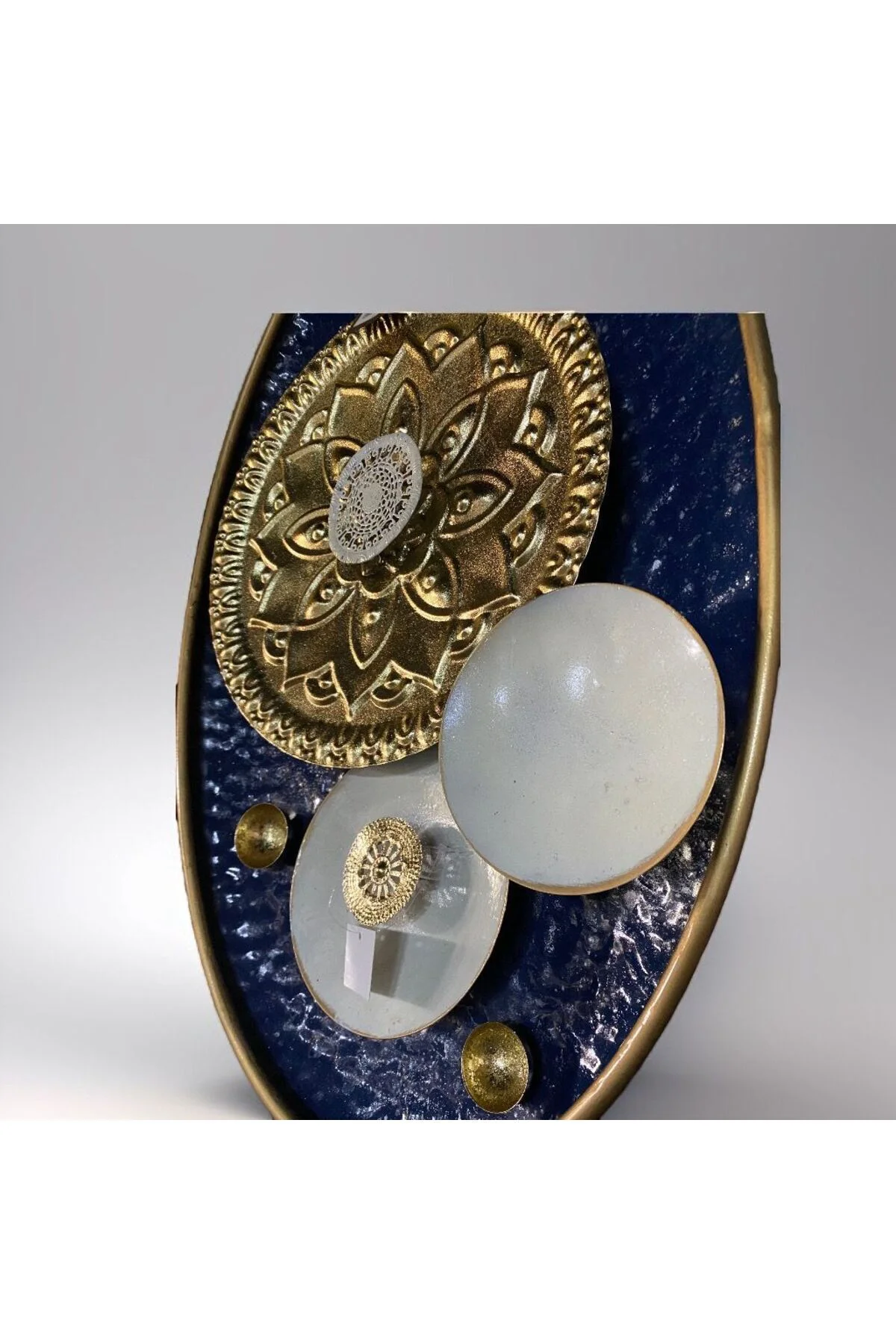 Metal Oval Dekoratif Duvar Dekoru