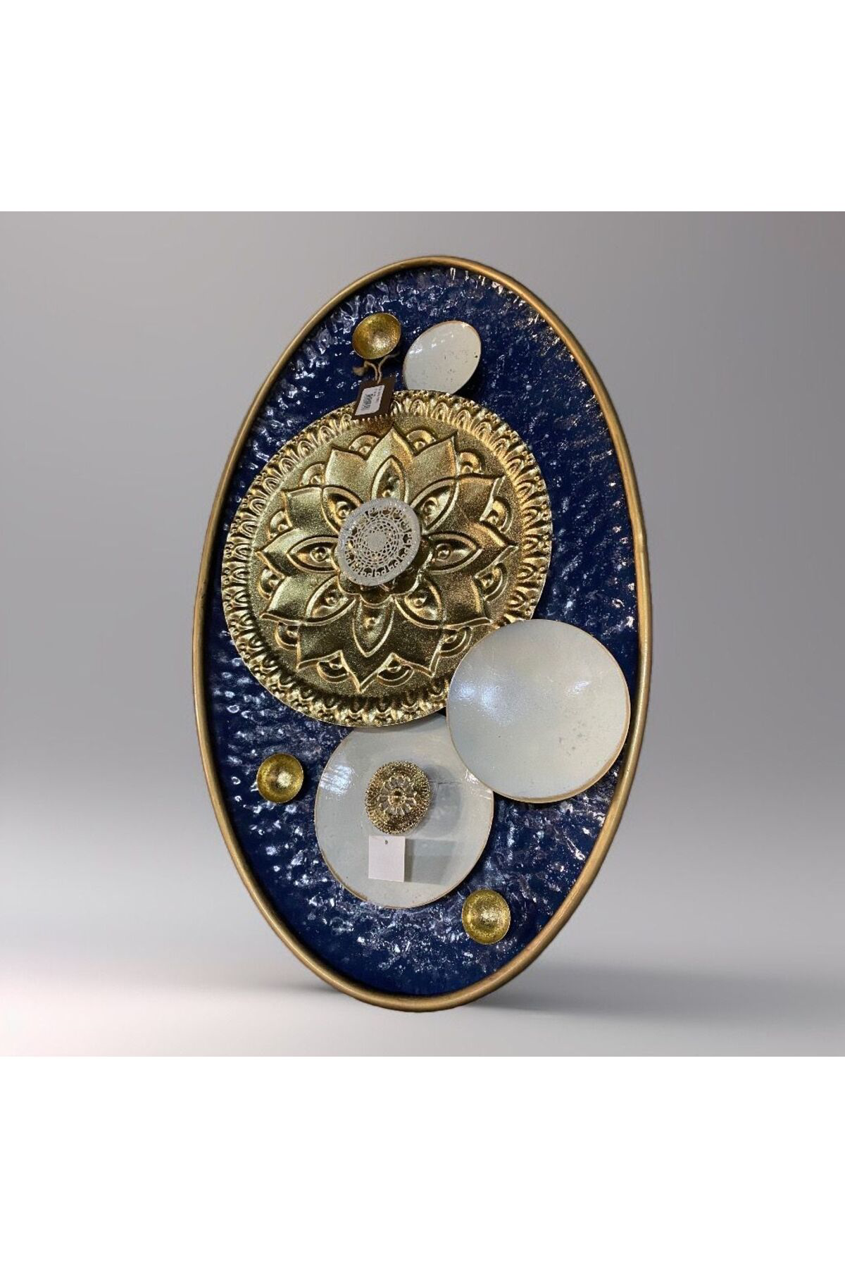 Metal Oval Dekoratif Duvar Dekoru