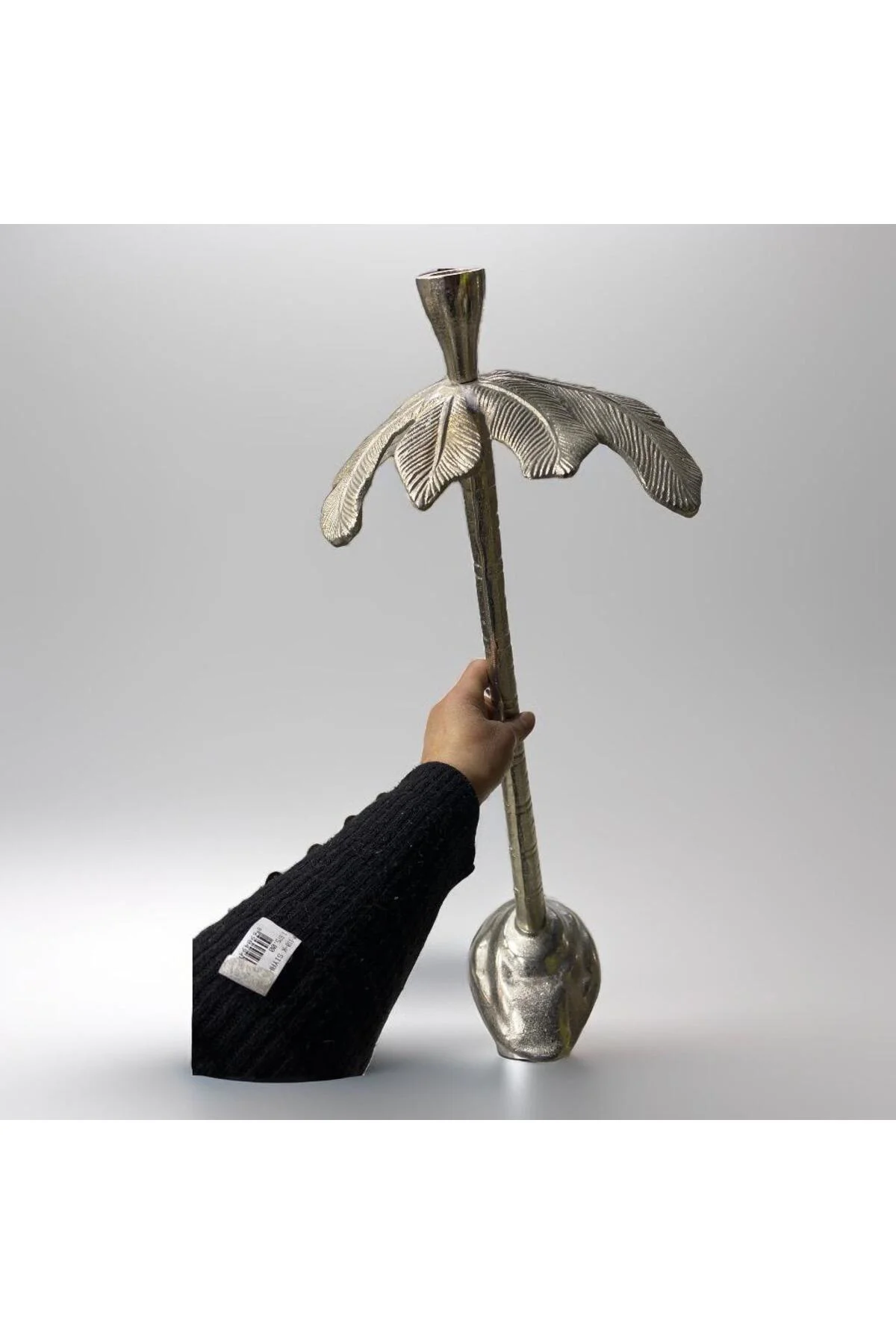 Metal Palmiye Mumluk 66*24*27CM