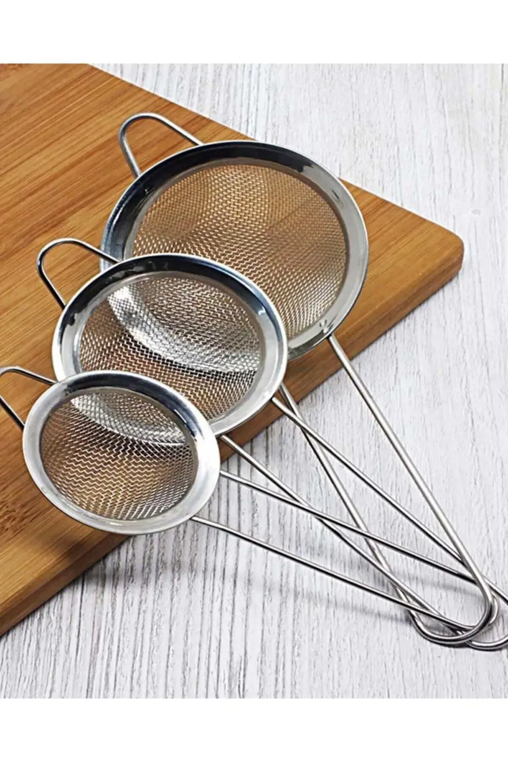 Metal Paslanmaz Süzgeç 3'lü