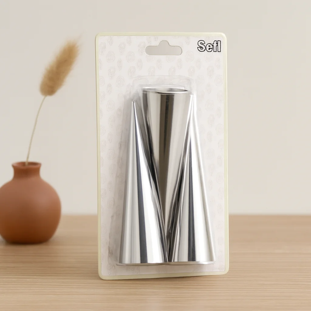 Metal Pasta Dekorasyon Kalıbı 3'lü (Çap 3.4 cm x 12 cm) Fiyatı, Yorumları ve Özellikleri