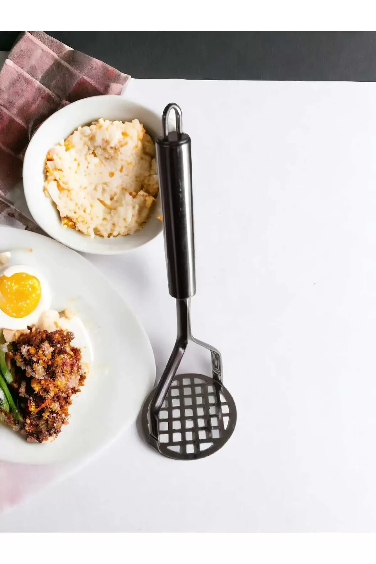 Just Cheap Store Metal Patates Ezeceği Sebze Meyve Püresi Çeyiz Mutfak Aleti Alk-7