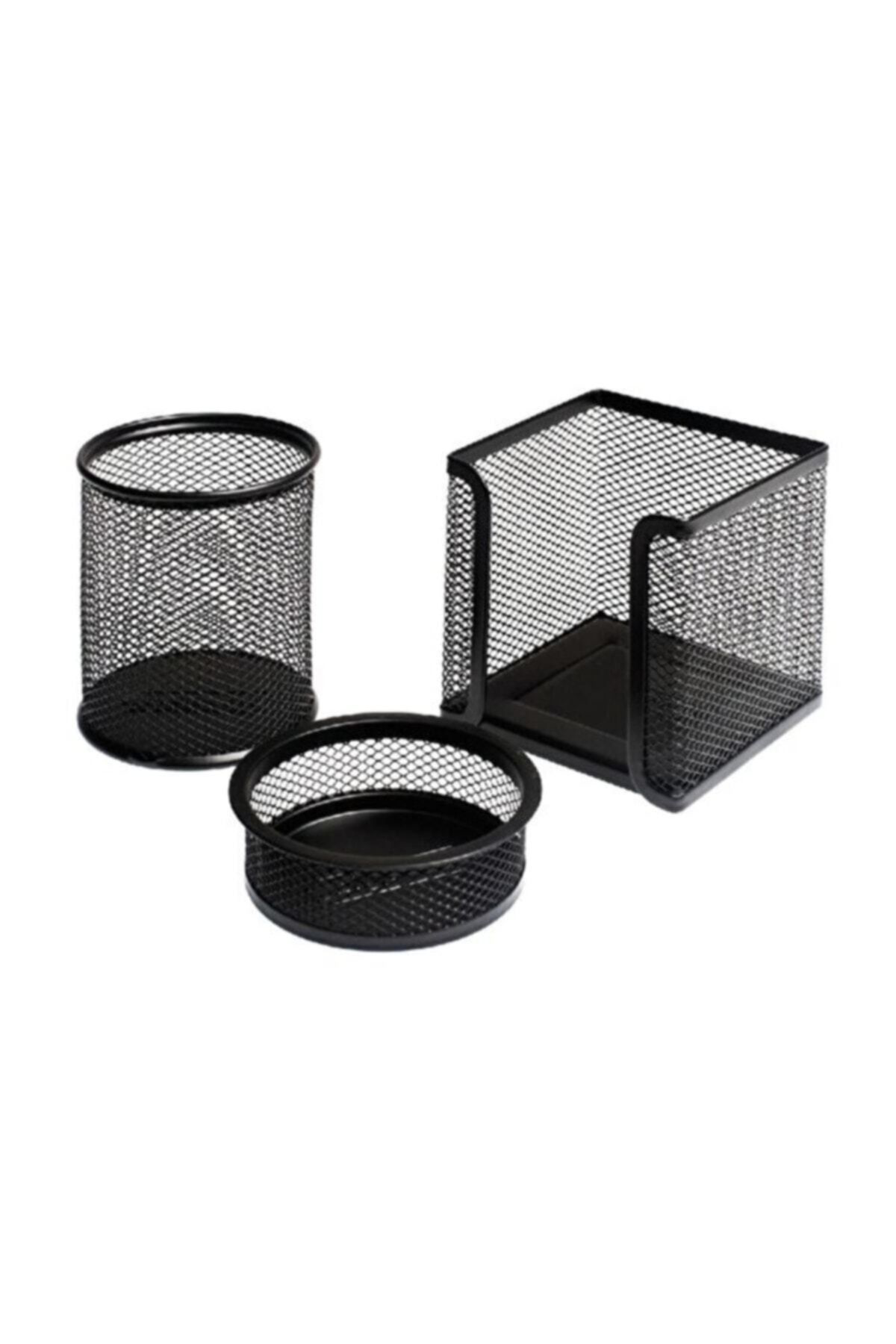 Mekafix Metal Perfore 3`Lü Set Siyah Fx