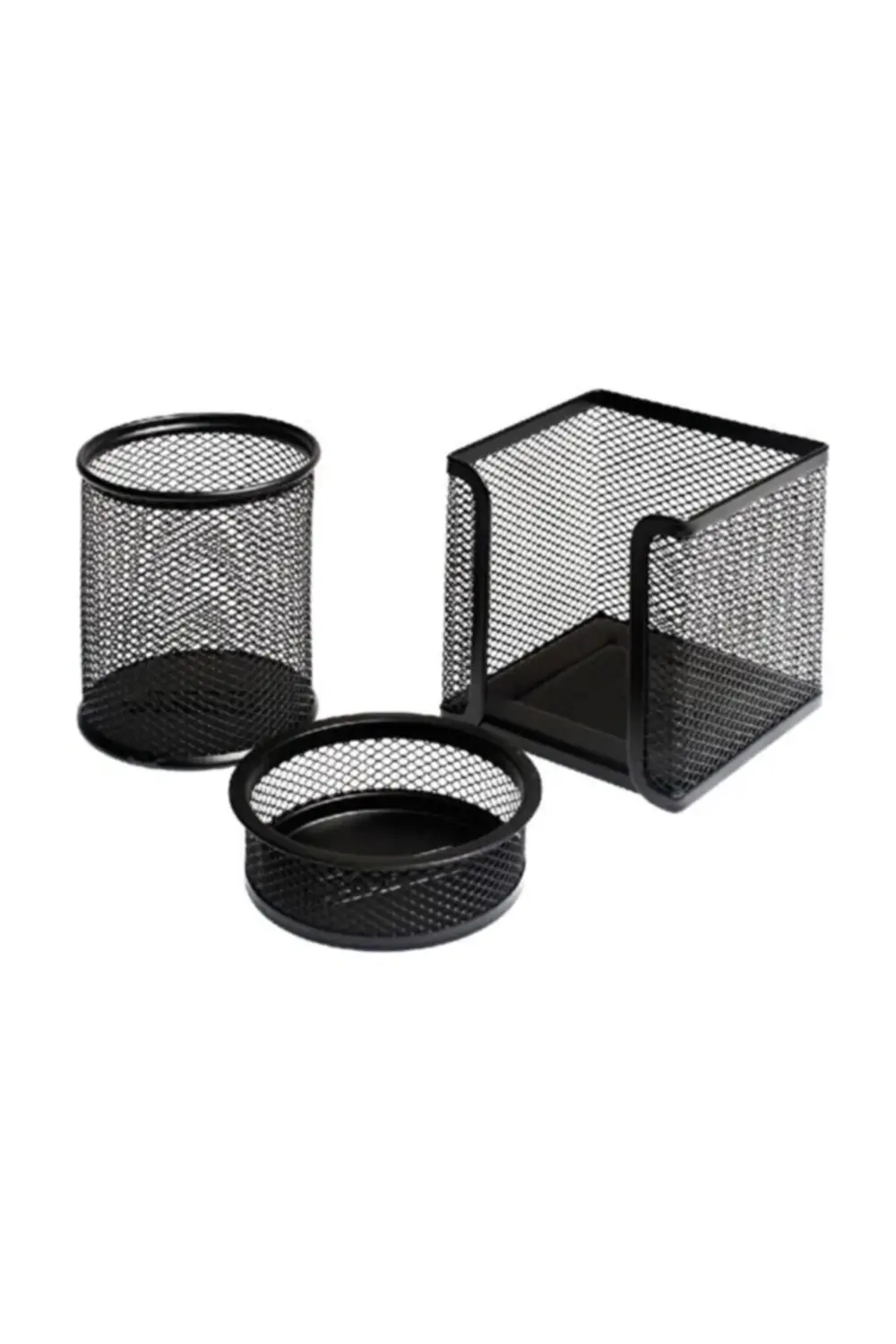 Metal Perfore 3`lü Set Siyah Fx