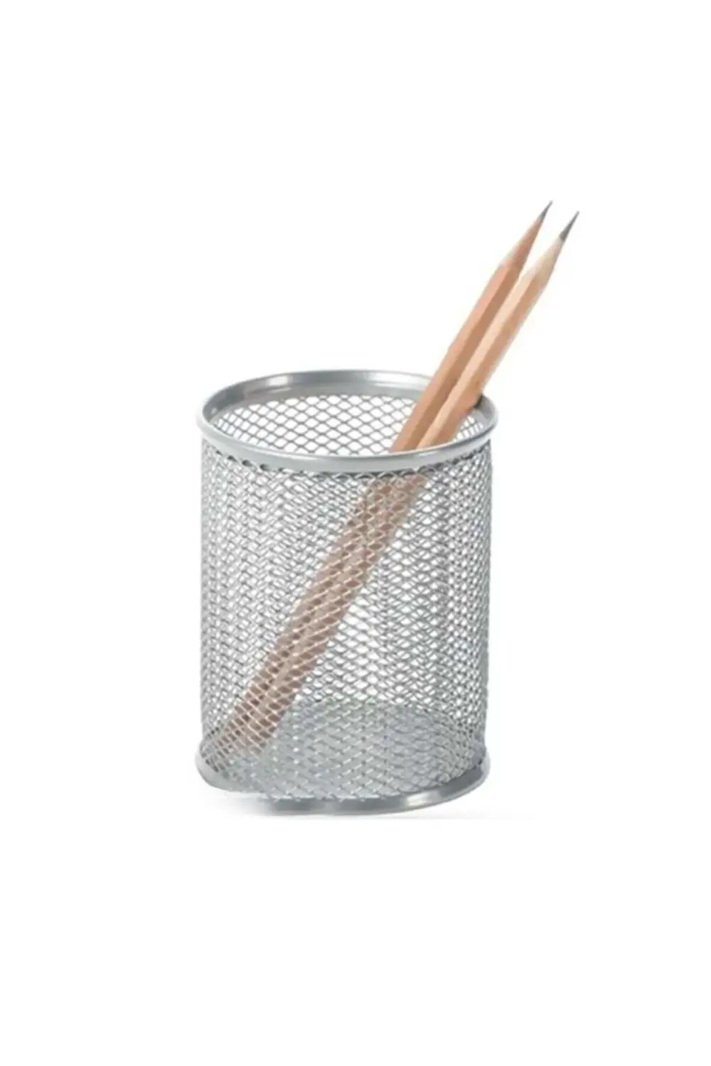 Metal Perfore Yuvarlak Kalemlik Siyah