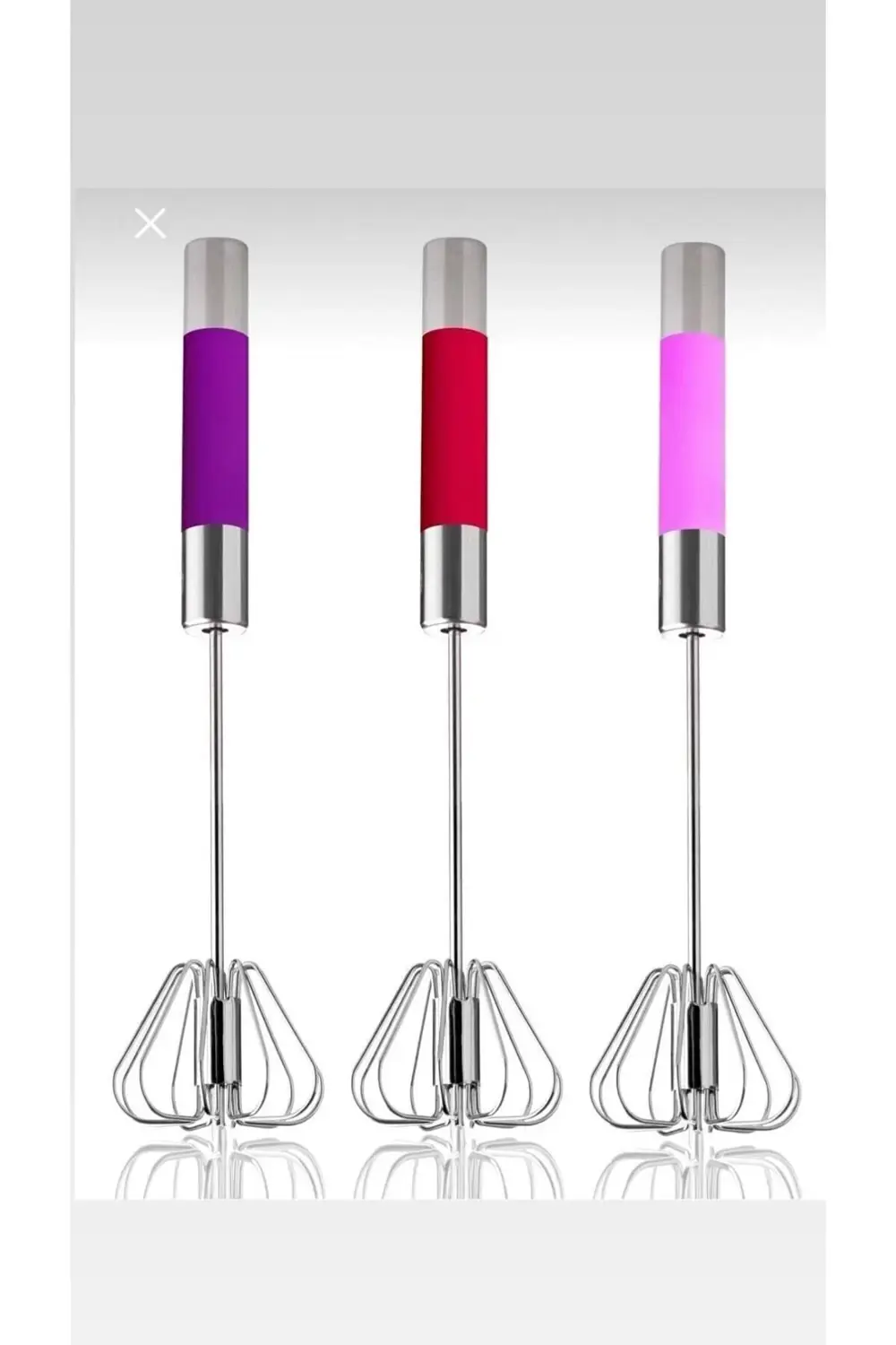 Metal Renkli Bastırmalı Çırpıcı(ürün Tekli Satılıyor)