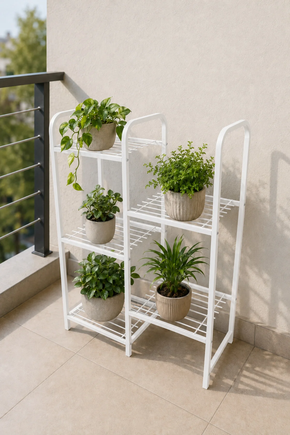 Metal Saksılık Çiçek Standı 5 Katlı Metal Raf | Dayanıklı Dekoratif Çiçeklik Fiyatı, Yorumları ve Özellikleri