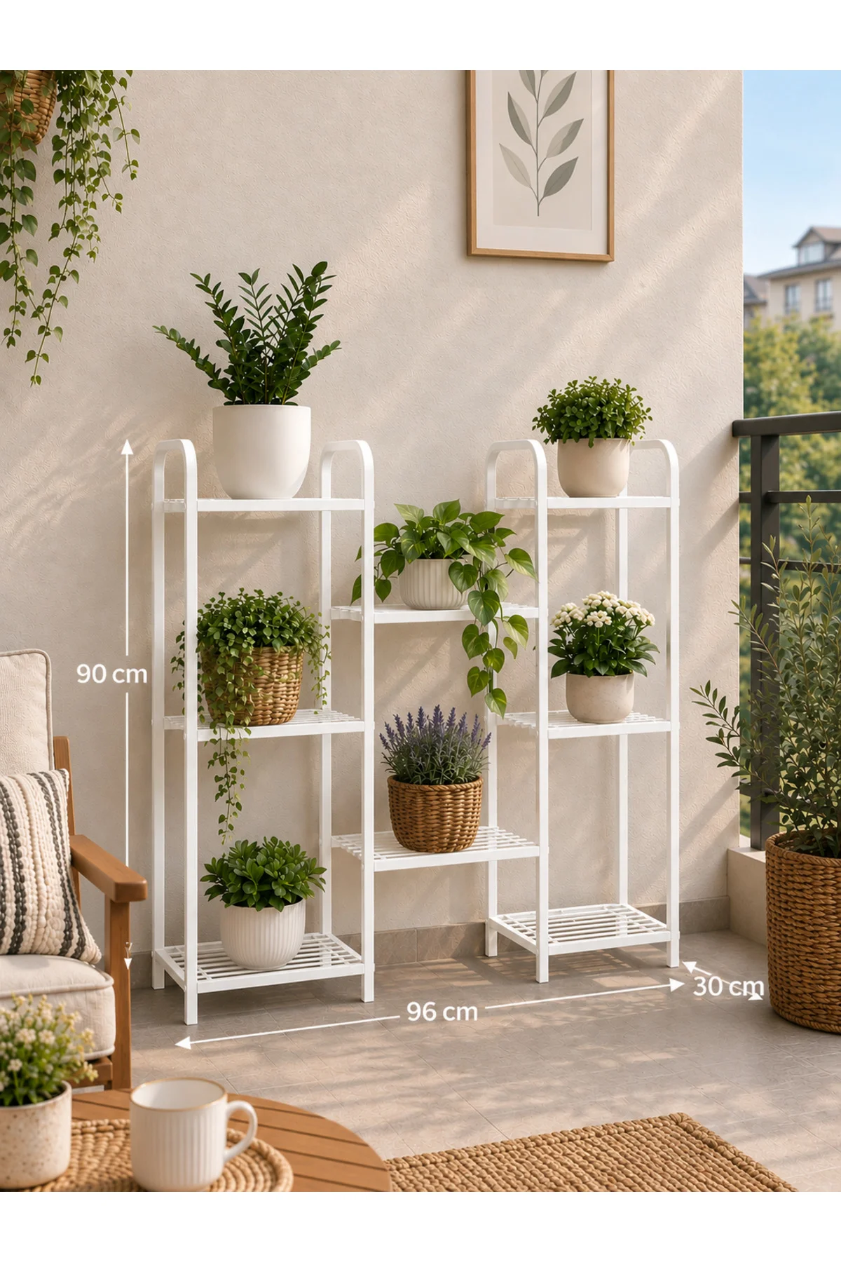 Metal Saksılık Çiçek Standı Çok Katlı Metal Raf | Dayanıklı Dekor Metal Saksılık Çiçek Standı Çok Katlı Metal Raf | Dayanıklı Dekor
