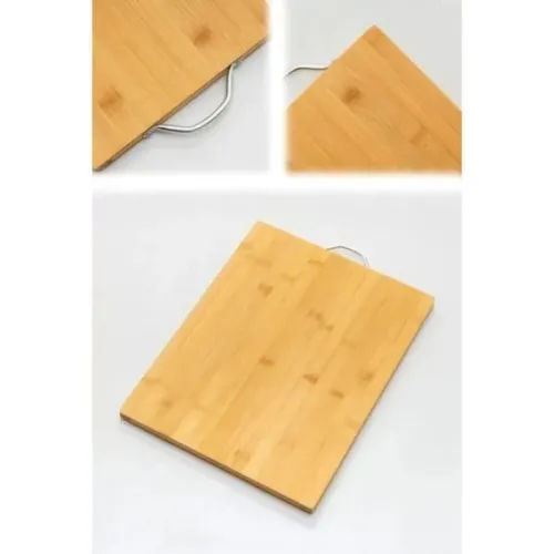 Woody Sofia Metal Saplı Bambu Kesim Panosu