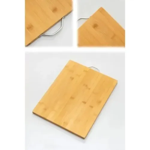 Metal Saplı Bambu Kesim Panosu Metal Saplı Bambu Kesim Panosu